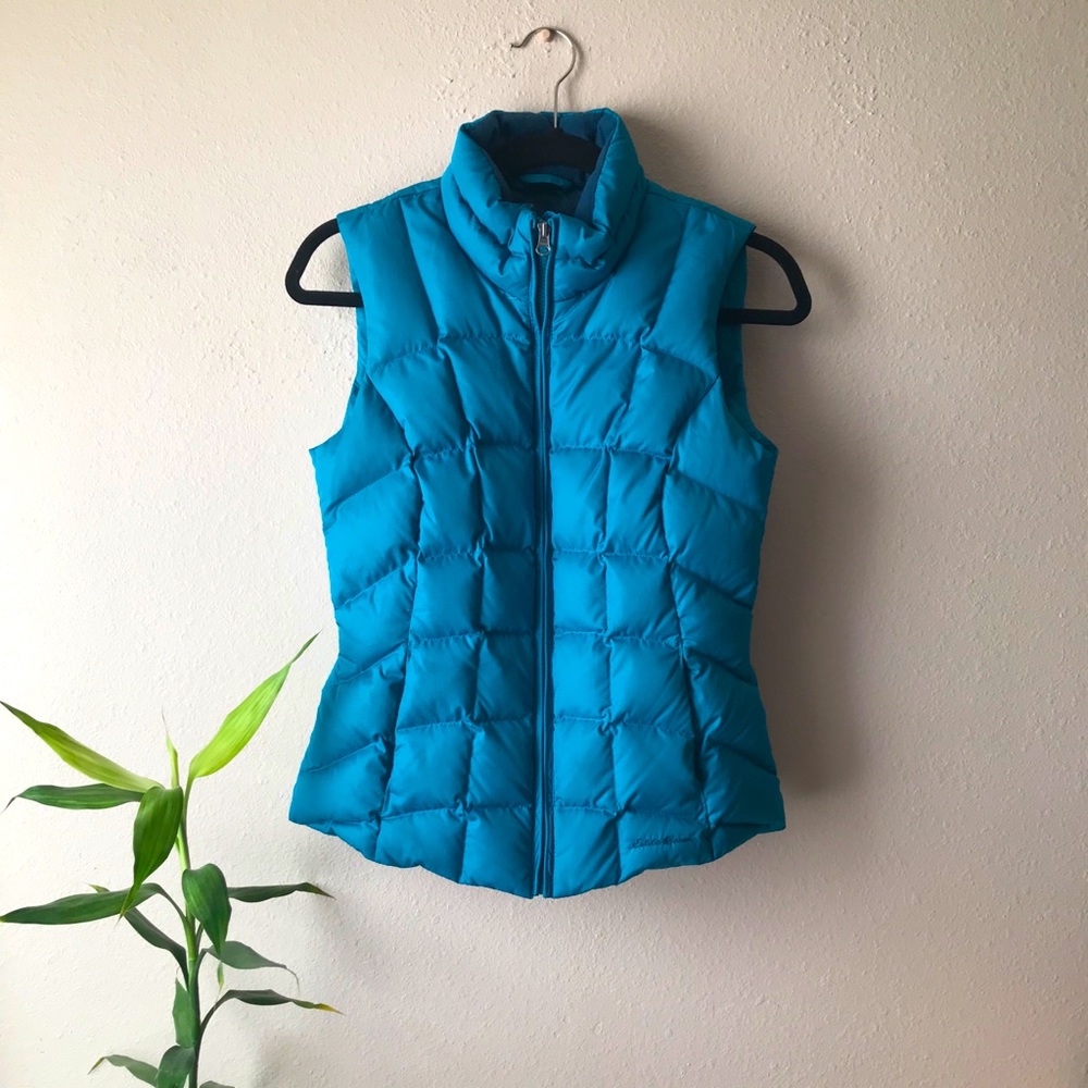 Eddie Bauer Turquoise Down Vest
